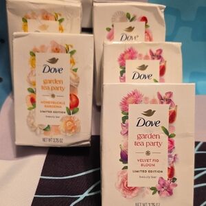 New, Dove, Garden Tea Party Assortment Set, 5 Total Bars - Limited Edition